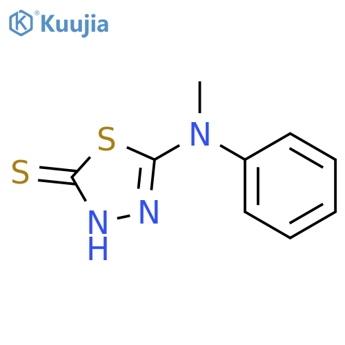 1,3,4-THIADIAZOLE-2(3H)-THIONE, 5-(METHYLPHENYLAMINO)- structure