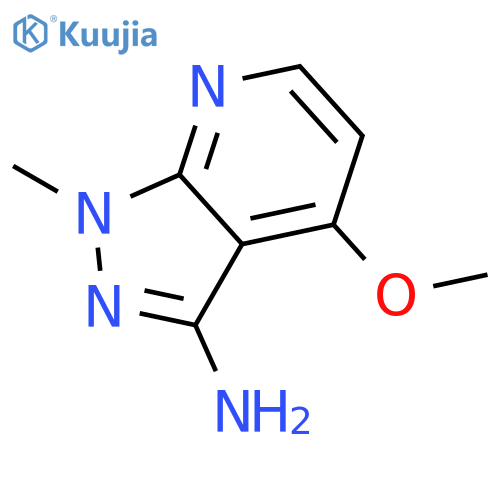 4-methoxy-1-methylpyrazolo[3,4-b]pyridin-3-amine structure
