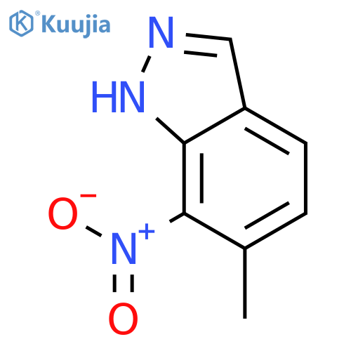 6-Methyl-7-nitro-1H-indazole structure