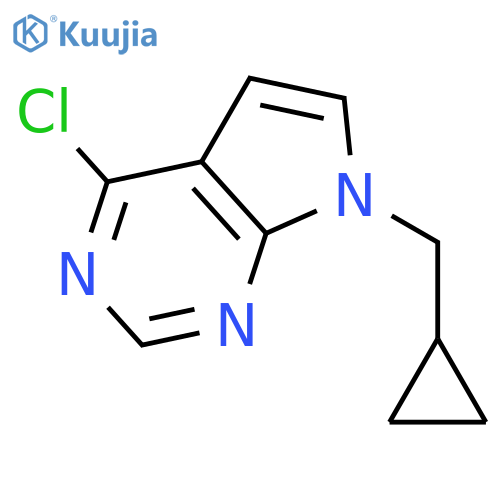 4-Chloro-7-(cyclopropylmethyl)-7H-pyrrolo[2,3-d]pyrimidine structure