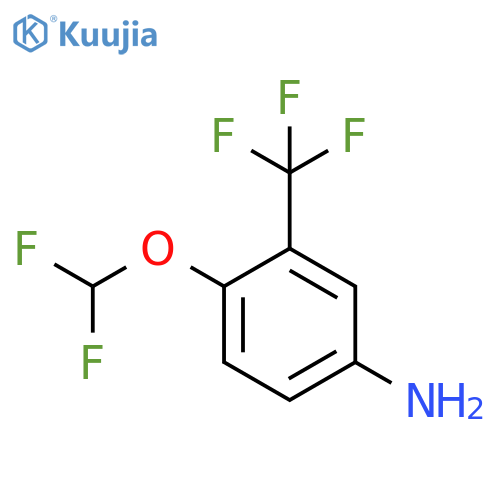 4-(difluoromethoxy)-3-(trifluoromethyl)aniline structure