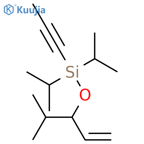 Silane, bis(1-methylethyl)[[1-(1-methylethyl)-2-propenyl]oxy]-1-propynyl- structure