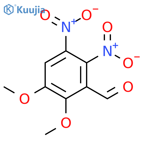 Benzaldehyde, 2,3-dimethoxy-5,6-dinitro- structure