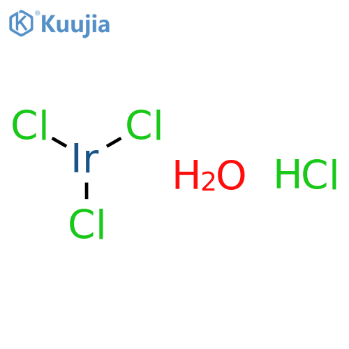 Hydrochloric acid,compd. with iridium chloride (IrCl3) (1:1), monohydrate (9CI) structure