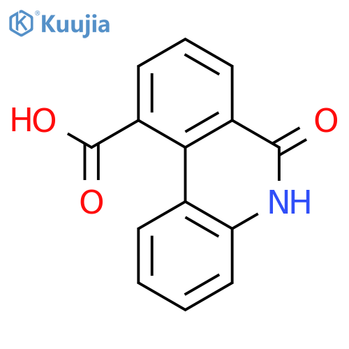 10-PHENANTHRIDINECARBOXYLIC ACID, 5,6-DIHYDRO-6-OXO- structure