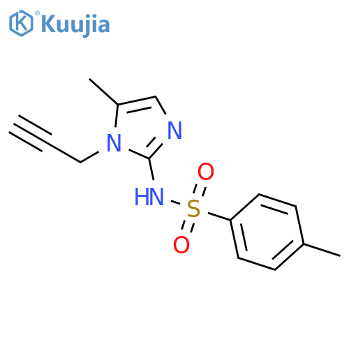 4-methyl-N-(5-methyl-1-prop-2-yn-1-yl-1H-imidazol-2-yl)benzenesulfonamide structure