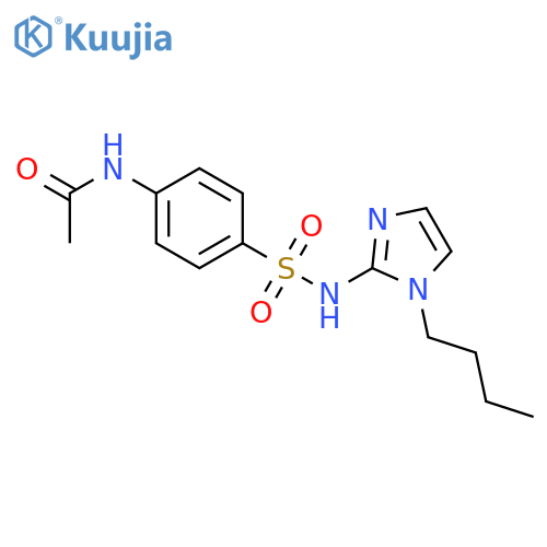 Acetamide,N-[4-[[(1-butyl-1H-imidazol-2-yl)amino]sulfonyl]phenyl]- structure