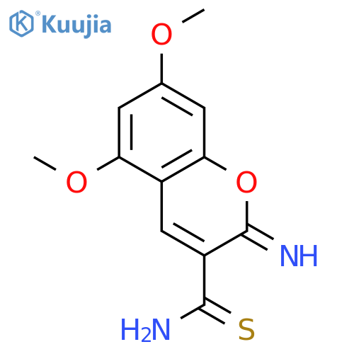 2H-1-Benzopyran-3-carbothioamide, 2-imino-5,7-dimethoxy- structure