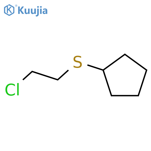 Cyclopentane, [(2-chloroethyl)thio]- structure
