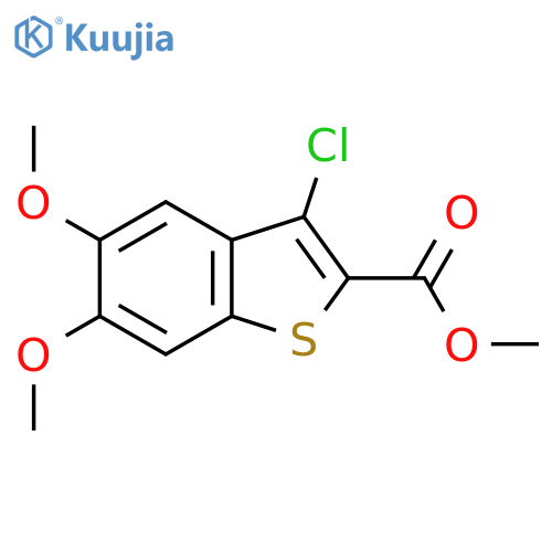 Methyl 3-chloro-5,6-dimethoxybenzo[b]thiophene-2-carboxylate structure