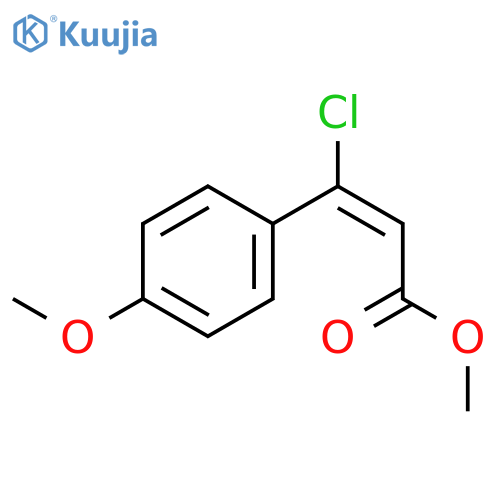 2-Propenoic acid, 3-chloro-3-(4-methoxyphenyl)-, methyl ester, (E)- structure