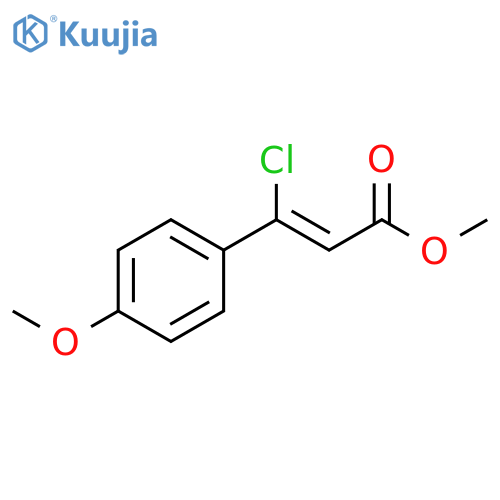 2-Propenoic acid, 3-chloro-3-(4-methoxyphenyl)-, methyl ester, (Z)- structure