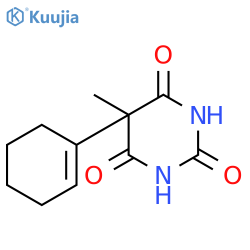 2,4,6(1H,3H,5H)-Pyrimidinetrione,5-(1-cyclohexen-1-yl)-5-methyl- structure