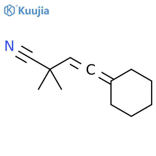 3-Butenenitrile, 4-cyclohexylidene-2,2-dimethyl- structure
