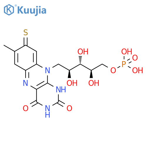 Riboflavin5'-(dihydrogen phosphate), 8-demethyl-8-mercapto- (9CI) structure