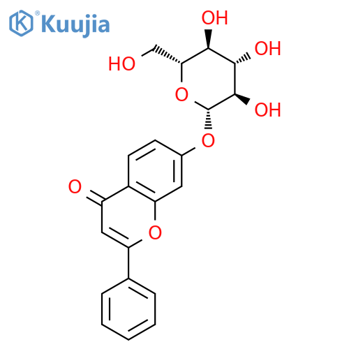 7-Hydroxyflavone-β-D-glucoside structure