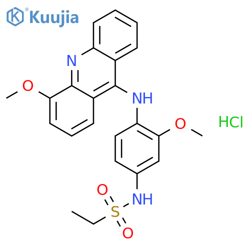 N-{3-methoxy-4-[(4-methoxyacridin-9-yl)amino]phenyl}ethanesulfonamide hydrochloride structure