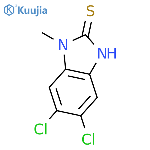 5,6-dichloro-3-methyl-1H-benzimidazole-2-thione structure