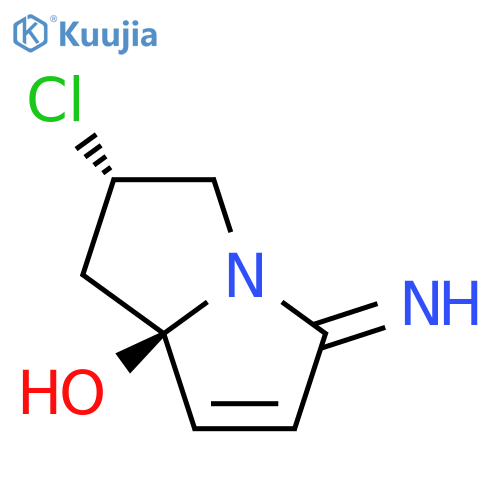 1H-Pyrrolizin-7a(5H)-ol,2-chloro-2,3-dihydro-5-imino-, (2S,7aR)- structure
