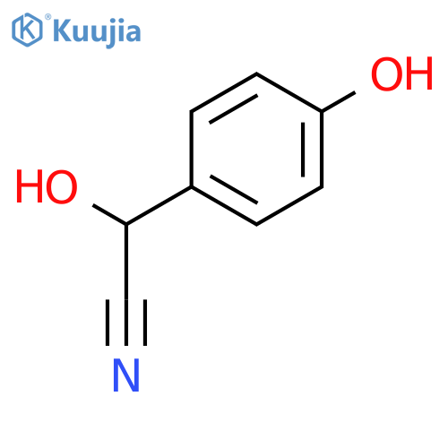 (S)-2-(4-hydroxyphenyl)-2-hydroxyacetonitrile structure