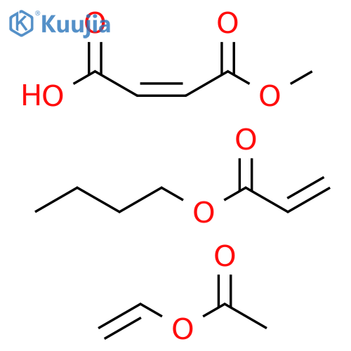 2-Butenedioicacid(2Z)-,monomethylester,polymerwithbutyl2-propenoateandethenylacetate structure