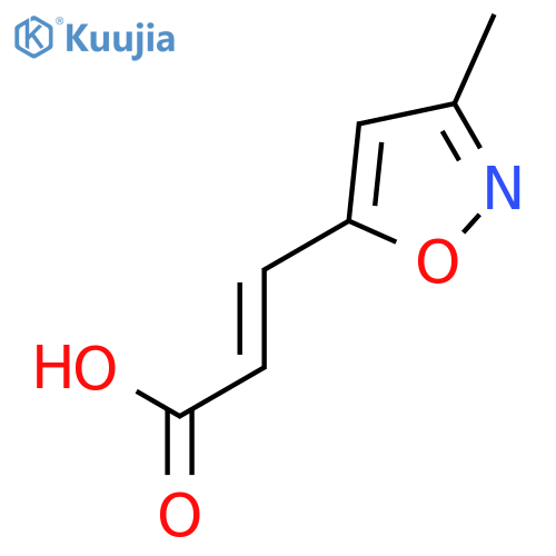 3-(3-methyl-1,2-oxazol-5-yl)prop-2-enoic acid structure
