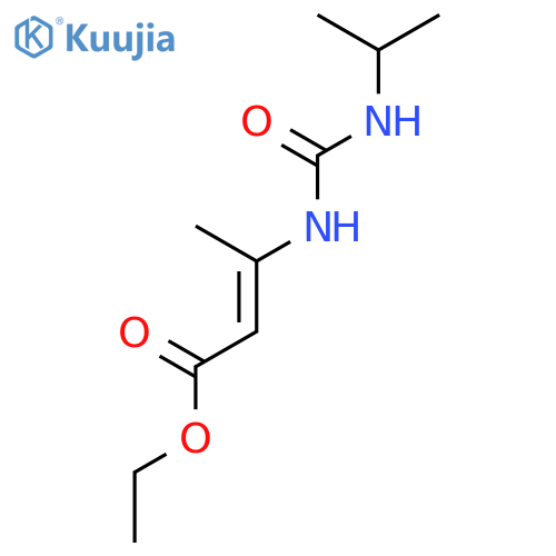 2-Butenoic acid, 3-[[[(1-methylethyl)amino]carbonyl]amino]-, ethyl ester structure