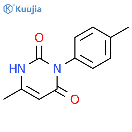 2,4(1H,3H)-Pyrimidinedione, 6-methyl-3-(4-methylphenyl)- structure