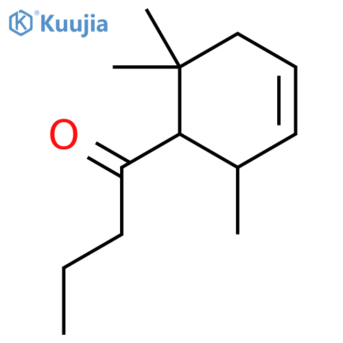 1-(2,6,6-trimethylcyclohex-3-en-1-yl)butan-1-one structure