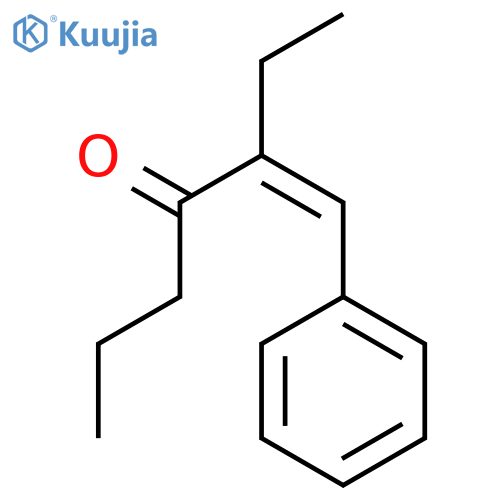 (3E)-3-(phenylmethylidene)heptan-4-one structure