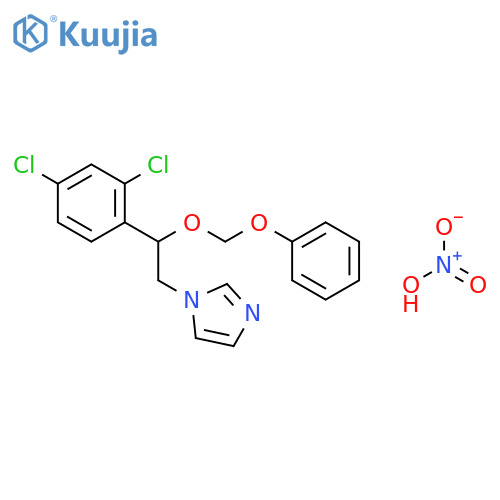 1-[2-(2,4-dichlorophenyl)-2-(phenoxymethoxy)ethyl]-1H-imidazole nitrate structure