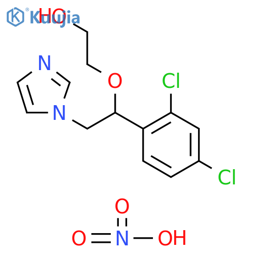 2-[1-(2,4-dichlorophenyl)-2-(1H-imidazol-1-yl)ethoxy]ethanol nitrate (salt) structure