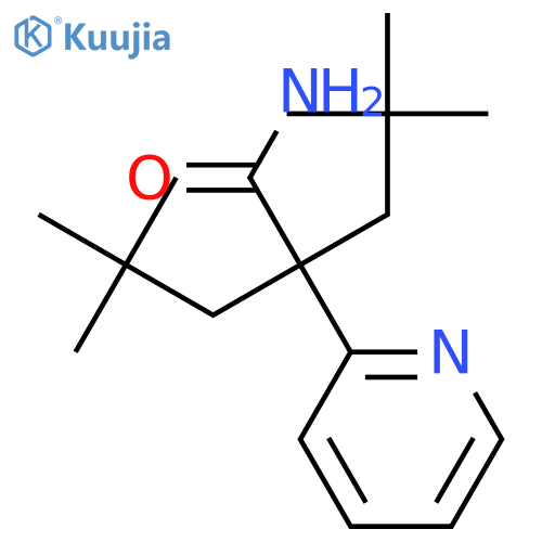 2-(2,2-dimethylpropyl)-4,4-dimethyl-2-pyridin-2-ylpentanamide structure