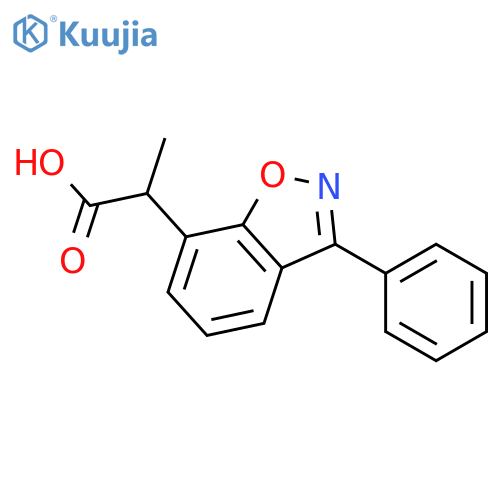 1,2-Benzisoxazole-7-aceticacid, a-methyl-3-phenyl- structure