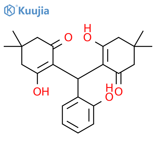 2-Cyclohexen-1-one,2,2'-[(2-hydroxyphenyl)methylene]bis[3-hydroxy-5,5-dimethyl- structure