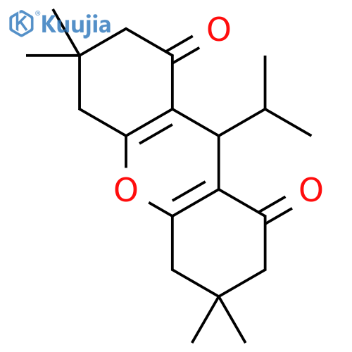 1H-Xanthene-1,8(2H)-dione,3,4,5,6,7,9-hexahydro-3,3,6,6-tetramethyl-9-(1-methylethyl)- structure
