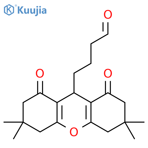 1H-Xanthene-9-butanal,2,3,4,5,6,7,8,9-octahydro-3,3,6,6-tetramethyl-1,8-dioxo- structure
