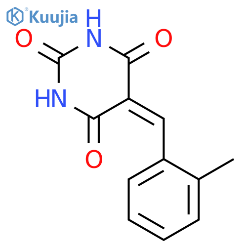 2,4,6(1H,3H,5H)-Pyrimidinetrione, 5-[(2-methylphenyl)methylene]- structure
