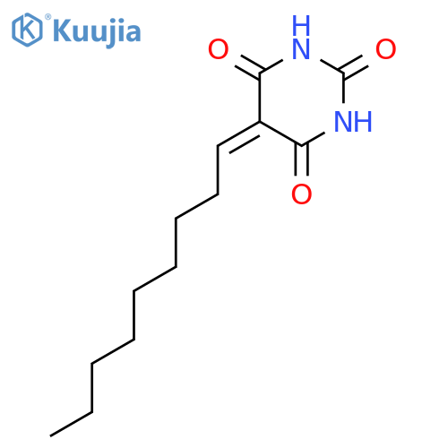 2,4,6(1H,3H,5H)-Pyrimidinetrione, 5-nonylidene- structure