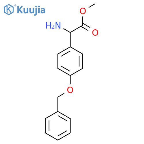 Methyl 2-amino-2-(4-(benzyloxy)phenyl)acetate structure