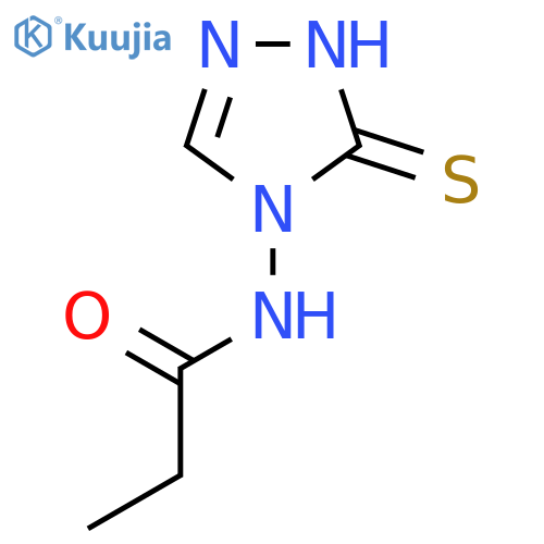 Propanamide, N-(1,5-dihydro-5-thioxo-4H-1,2,4-triazol-4-yl)- structure