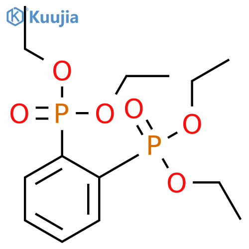 PHOSPHONIC ACID, PHENYLENEBIS-, TETRAETHYL ESTER structure