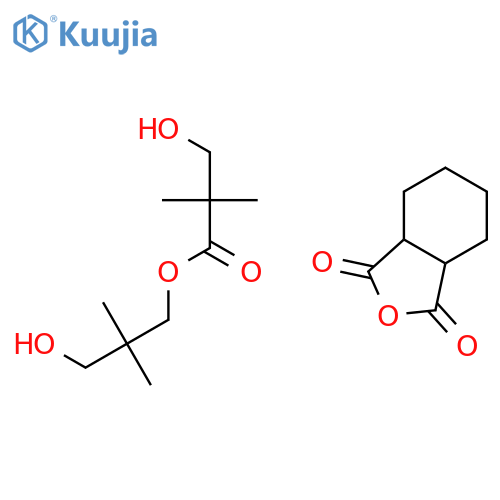 Propanoic acid, 3-hydroxy-2,2-dimethyl-, 3-hydroxy-2,2-dimethylpropyl ester, polymer with hexahydro-1,3-isobenzofurandione structure