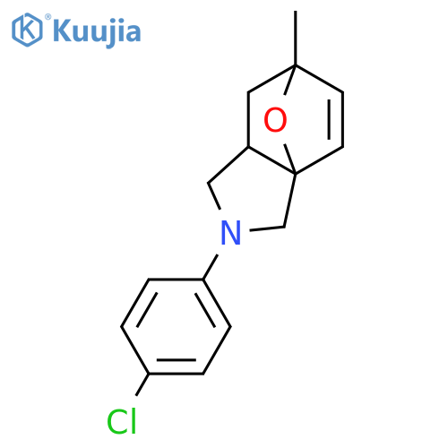 3-(4-Chlorophenyl)-7-methyl-10-oxa-3-azatricyclo[5.2.1.01,5]dec-8-ene structure