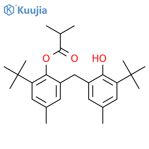 [2-Tert-butyl-6-[(3-tert-butyl-2-hydroxy-5-methylphenyl)methyl]-4-methylphenyl] 2-methylpropanoate structure