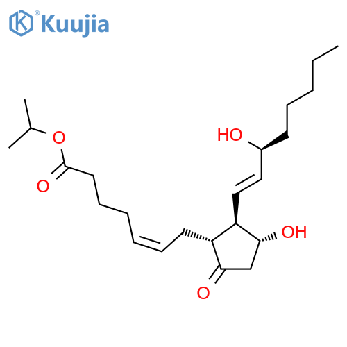 propan-2-yl 7-[3-hydroxy-2-(3-hydroxyoct-1-enyl)-5-oxocyclopentyl]hept-5-enoate structure