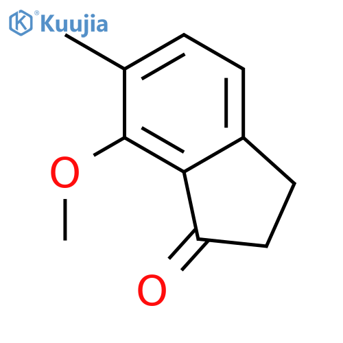 7-METHOXY-6-METHYL-1-INDANONE structure