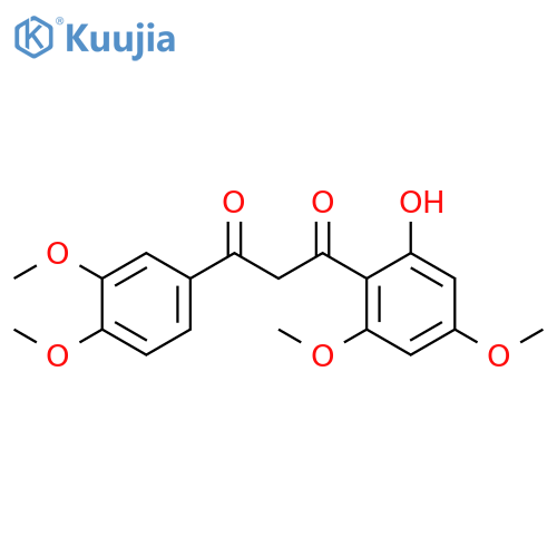1,3-Propanedione,1-(3,4-dimethoxyphenyl)-3-(2-hydroxy-4,6-dimethoxyphenyl)- structure