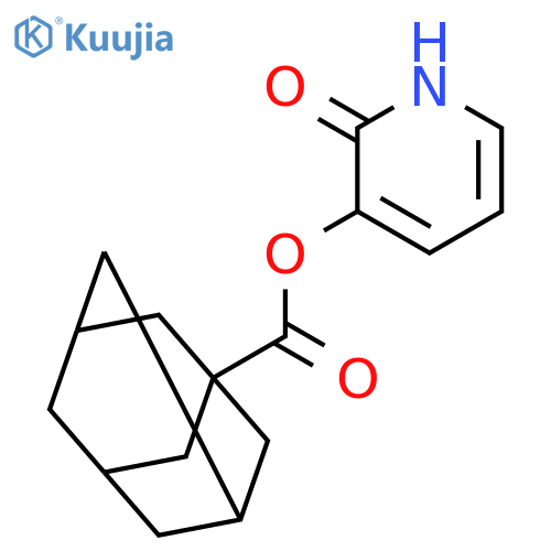 2-oxo-1,2-dihydropyridin-3-yl tricyclo[3.3.1.1~3,7~]decane-1-carboxylate structure