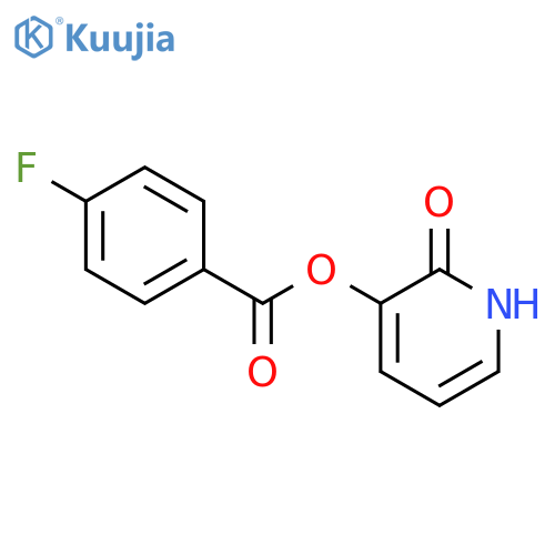 (2-oxo-1h-pyridin-3-yl) 4-fluorobenzoate structure